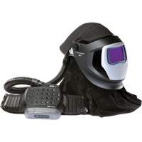 Ensemble de mise &agrave; niveau du syst&egrave;me de respirateur &agrave; &eacute;puration d'air propuls&eacute; Adflo avec casque Versaflo de la s&eacute;rie M et &eacute;cran de soudage Speedglas, Masque de soudage, Pile Lithium-ion Equipex