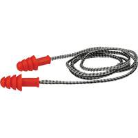 Bouchons d'oreilles r&eacute;utilisables en TPR de PIP, Avec cordon, Paire - Boîte pour vente au d&eacute;tail, 27 dB NRR, Taille unique Equipex