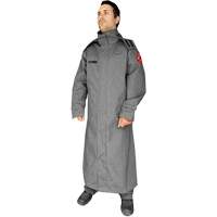 Manteau ignifuge de 52' avec capuchon fixe CoreMAX, Petit, Gris Equipex