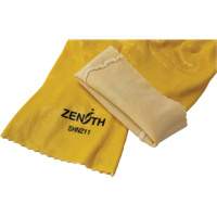 Rough-Finish Chemical-Resistant Gloves, Size 9, 12" L, PVC, Interlock Inner Lining, 47-mil Equipex
