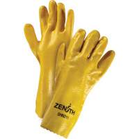 Rough-Finish Chemical-Resistant Gloves, Size 9, 14" L, PVC, Interlock Inner Lining, 47-mil Equipex