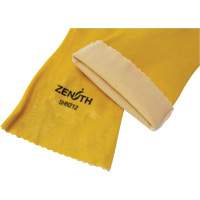 Rough-Finish Chemical-Resistant Gloves, Size 9, 14" L, PVC, Interlock Inner Lining, 47-mil Equipex