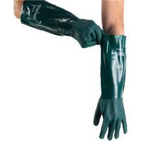 Gants verts &agrave; double enduit, 18" lo, PVC, Doublure en Jersey de coton, 70 mils Equipex