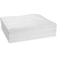 Feuilles absorbantes li&eacute;es, Huile seulement, 15" x 19", 10 gal. d'absorption Equipex