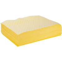 Feuilles absorbantes li&eacute;es, Mati&egrave;res dangereuses, 15" x 19", 8 gal. d'absorption Equipex