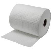 Rouleaux absorbants li&eacute;es, Poids moyen, 150' lo x 15" la, Absorption 10 gal. Equipex
