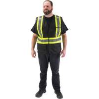 Veste d'arpenteur conforme aux normes de la CSA, Noir, Moyen, Polyester Equipex