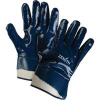 Gants &agrave; poignet de s&eacute;curit&eacute; de poids lourd, 11/2T-Grand, R&ecirc;vetement Nitrile, Enveloppe en Coton Equipex