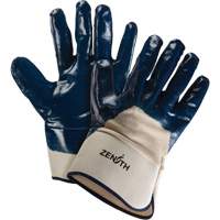 Gants &agrave; poignet de s&eacute;curit&eacute; de poids lourd, 11/2T-Grand, R&ecirc;vetement Nitrile, Enveloppe en Coton Equipex
