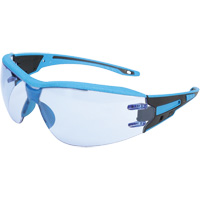 Lunettes de s&eacute;curit&eacute; sans monture Captain d&eacute;tectables par d&eacute;tecteur de m&eacute;taux, Lentille Bleu p&acirc;le, Antibu&eacute;e/Anti-&eacute;gratignures, ANSI Z87+/R&eacute;pond ou surpasse la norme CSA Z94.3 Equipex