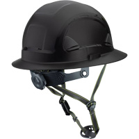 Casque Fibre Metal de style escalade avec bordure compl&egrave;te, R&eacute;pond aux normes CSA type 2, Suspension Rochet, Non ventil&eacute; Equipex