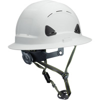 Fibre Metal Climbing Style Helmet with Full Brim, Meets CSA Type 2, Ratchet Suspension, Vented Equipex