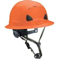 Fibre Metal Climbing Style Helmet with Full Brim, Meets CSA Type 2, Ratchet Suspension, Vented Equipex
