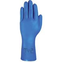 Gants r&eacute;sistants aux produits chimiques bleus pour usage moyen AlphaTec 37-501, Taille 7, 13" lo, Nitrile, 16,5-mil Equipex