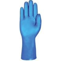 Gants r&eacute;sistants aux produits chimiques bleus pour usage moyen AlphaTec 37-501, Taille 7, 13" lo, Nitrile, 16,5-mil Equipex