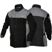 XVI Series Heavy-Duty FR Welding Jacket, Leather, Medium, Black Equipex