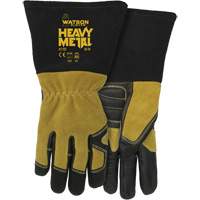 2782 Womans Fired Up MIG/Stick Welding Gloves, Grain Cowhide, Size Small Equipex