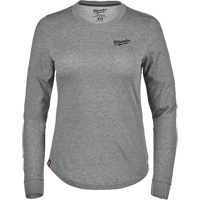 T-shirt hybride &agrave; manches longues FREEFLEX, Femmes, T-petit, Gris Equipex