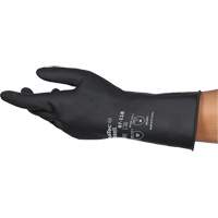 Gants r&eacute;sistants aux produits chimiques AlphaTec 87-118, Taille Petit/7, 12,6" lo, Latex de caoutchouc, Doublure en Coton, 31-mil Equipex
