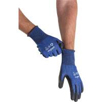 Eco-Friendly Stretch Cut-Resistant Gloves, Size 9, 18 Gauge, Polyurethane Coated, Stainless Steel/HPPE/RPET Shell, ASTM ANSI Level A5 Equipex