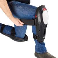 Dynamic Flooring Knee Pad, Hook and Loop Style, Plastic Caps, Foam Pads Equipex