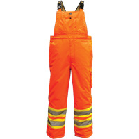 6450PO Freezer 300D Trilobal Overalls, Polyester, Small, High Visibility Orange Equipex