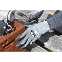 Gants de travail r&eacute;sistants &agrave; la coupe, compatibles avec &eacute;crans tactiles RWG566 AXIS, Taille T-petit, Calibre 18, Rev&ecirc;tement Polyur&eacute;thane, Enveloppe en Acier inoxydable/PEHP, ASTM ANSI niveau A5/EN 388 niveau E Equipex