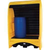 2-Drum Hard Cover Spill Pallet, 43.11" L x 61.61" W x 83.07" H, 1433 lbs. Load Capacity Equipex