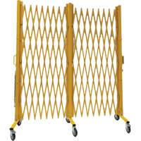 Expandable Barrier, 84" H x 20' L, Yellow Equipex