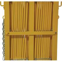 Expandable Barrier, 84" H x 20' L, Yellow Equipex