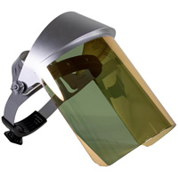 Heat Reflective Face Shield, Polycarbonate, Ratchet Suspension Equipex