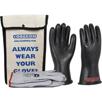 Class 0 Rubber Electrical Glove Kit, 8, 11" L, 20 cal/cm², NFPA 70E Equipex