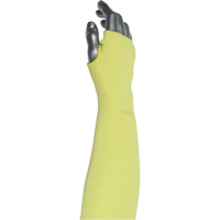 Kut Gard&reg; 2-Ply Cut-Resistant Sleeve with Thumb Hole, Aramid/ATA&reg;, 10", ASTM ANSI Level A6, Yellow Equipex