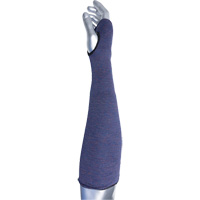Kut Gard&reg; ECO Series 2-Ply ASP Sleeve with Thumb Hole, Aramid, 14", ASTM ANSI Level A3, Purple Equipex