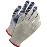 Deny&reg; Poly-Cotton Glove with PVC Dots, Size Small Equipex