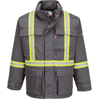 Bizflame&reg; 88/12 Insulated Winter Parka, Grey, Small Equipex