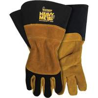 Black Velvet Mig/Stick Welding Gloves, Grain Elkhide, Size Small Equipex
