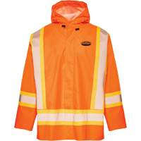 R804 Hurricane Rain Jacket, Small, High Visibility Orange Equipex