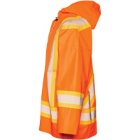 R804 Hurricane Rain Jacket, Small, High Visibility Orange Equipex