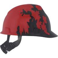 Casque sp&eacute;cialis&eacute; V-Gard, Suspension Rochet, Noir/Rouge Equipex