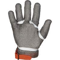 MMG Food Safe Metal Chainmail Gloves, Size 2X-Small, Stainless Steel Shell, ASTM ANSI Level A9 Equipex