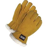 Gants de conducteur, Moyen, Paume en Cuir de daim refendu, Tissu-laine Equipex
