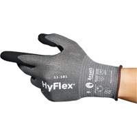 Gants industriels ultral&eacute;gers 11-581 HyFlex, Taille 6, Calibre 21, Rev&ecirc;tement Nitrile, Enveloppe en Nylon/PEHP/Tungst&egrave;ne/Spandex, ASTM ANSI niveau A6 Equipex