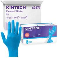 Kimtech Element Exam Gloves, X-Small, Nitrile, 3.2-mil, Powder-Free, Blue, Class 2 Equipex