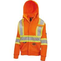 Chandail lourd avec capuchon, Femmes, T-petit, Orange haute visibilit&eacute; Equipex