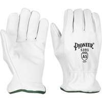 Cut-Resistant Driver's Gloves, Small, Grain Goatskin Palm Equipex