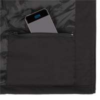 Veste chauffante Softshell, Hommes, Petit, Noir Equipex