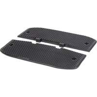 Embouts d'extr&eacute;mit&eacute;s pour bosse de d&eacute;c&eacute;l&eacute;ration, Caoutchouc, 3' lo x 20" la x 2" h Equipex