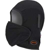Pioneer 766A Flame-Resistant Quilted Hard Hat Liner with Detachable Mouthpiece, Black/Grey, Cotton/FR-Tech&reg;/Modacrylic/Nylon Equipex
