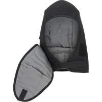 Pioneer 766A Flame-Resistant Quilted Hard Hat Liner with Detachable Mouthpiece, Black/Grey, Cotton/FR-Tech&reg;/Modacrylic/Nylon Equipex